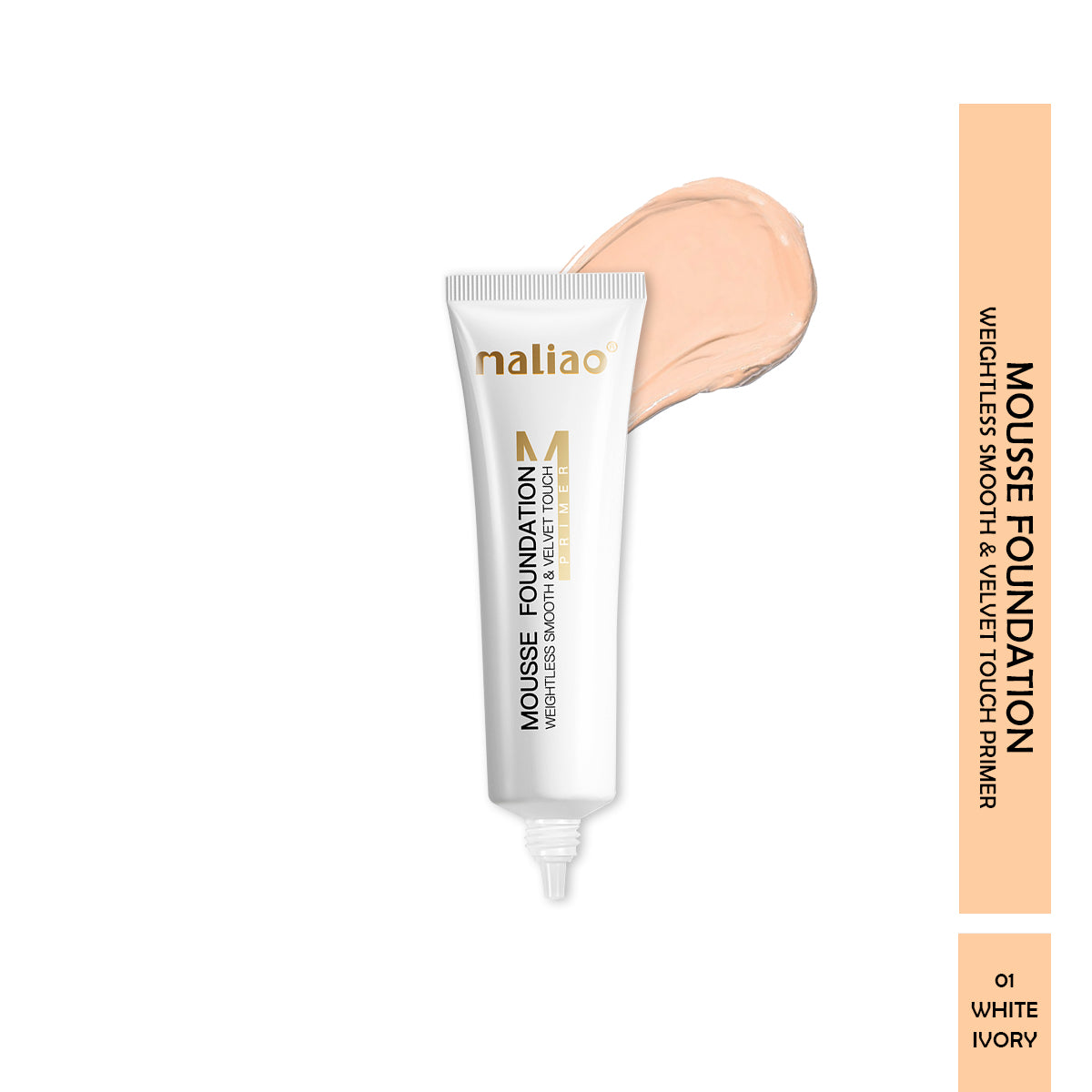 Maliao, Maliao Primer Weightless Smooth, Velvet Touch Mousse Foundation, Flawless Base, Makeup Essential